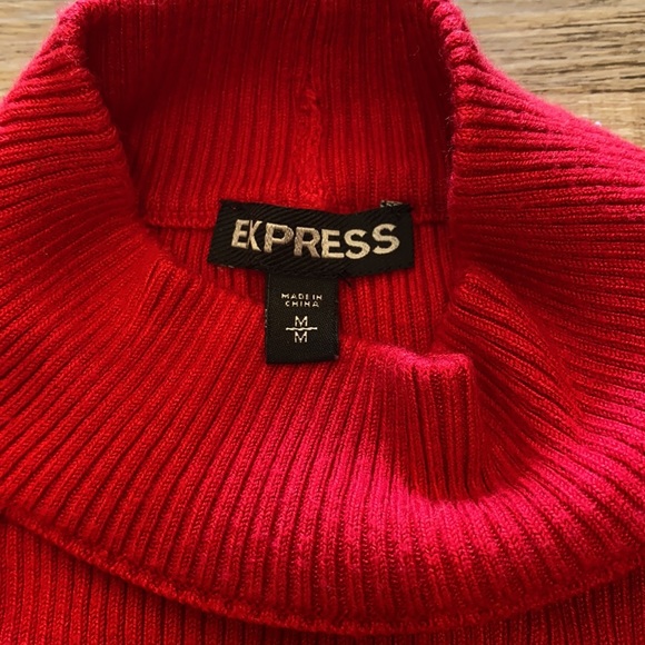 Express Chocker Ribbed Sweater - Picture 2 of 5